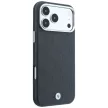 BMW Sign Deboss Quilted Metal Logo MagSafe iPhone 18 Pro Max / 17 Pro Max (BMHMP18X26SWOSPA) tok, antracit