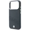 BMW Sign Inclined Deboss Letters MagSafe iPhone 18 Pro / 17 Pro (BMHMP18L26SWOWDA) tok, szürke