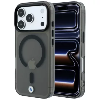   BMW Sign Frosted IML & MetalL Logo MagSafe iPhone 18 Pro Max / 17 Pro Max (BMHMP18X26HTFSILK) tok, fekete