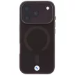 BMW Sign Frosted IML & MetaL Logo MagSafe iPhone 18 Pro / 17 Pro (BMHMP18L26HTFSILR) tok, bordó