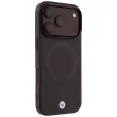 BMW Sign Frosted IML & MetaL Logo MagSafe iPhone 18 Pro / 17 Pro (BMHMP18L26HTFSILR) tok, bordó
