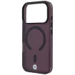 BMW Sign Frosted IML & MetaL Logo MagSafe iPhone 18 Pro / 17 Pro (BMHMP18L26HTFSILR) tok, bordó