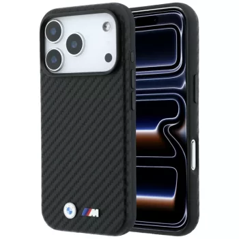  BMW MagSafe (Carbon Metal Logo) iPhone 18 Pro Max / 17 Pro Max (BMHMP18X26SWPCILK) tok, fekete
