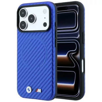   BMW M Carbon Printed Ring MagSafe iPhone 18 Pro / 17 Pro (BMHMP18L26SWPCMBB) tok, kék
