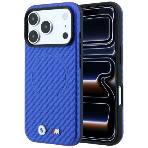 BMW M Carbon Printed Ring MagSafe iPhone 18 Pro Max / 17 Pro Max (BMHMP18X26SWPCMBB) tok, kék