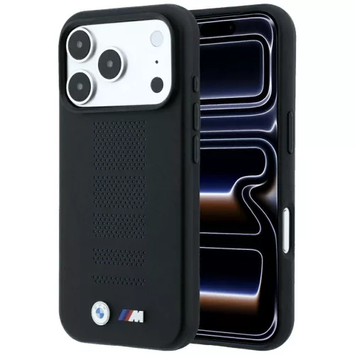 BMW M Blue Perfo Metal Logo MagSafe iPhone 18 Pro Max / 17 Pro Max (BMHMP18X26SWPPEK) tok, fekete