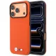 BMW M Quadrille Kevlar Metal Logo MagSafe iPhone 18 Pro (BMHMP18L25SWPUKEO) tok, narancssárga