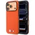 BMW M Quadrille Kevlar Metal Logo MagSafe iPhone 18 Pro Max (BMHMP18X25SWPUKEO) tok, narancssárga