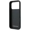 BMW M Quadrille Kevlar Tricolor & Metal Logo MagSafe iPhone 18 Pro (BMHMP18L25PUKTBOK) tok, fekete