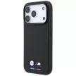 BMW M Quadrille Kevlar Tricolor & Metal Logo MagSafe iPhone 18 Pro Max (BMHMP18X25PUKTBOK) tok, fekete
