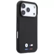 BMW M Quadrille Kevlar Tricolor & Metal Logo MagSafe iPhone 18 Pro Max (BMHMP18X25PUKTBOK) tok, fekete