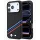 BMW M Quadrille Kevlar Print, Tricolor Lines & Metal Logo, MagSafe iPhone 18 Pro Max / 17 Pro Max (BMHMP18X25PUKDITK) tok, fekete