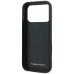 BMW M Quadrille Kevlar Print Tricolor Lines & Metal Logo MagSafe iPhone 18 Pro Max / 17 Pro Max (BMHMP18X25PUKDITA) tok, antracit