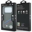 BMW M Quadrille Kevlar Print Tricolor Lines & Metal Logo MagSafe iPhone 18 Pro Max / 17 Pro Max (BMHMP18X25PUKDITA) tok, antracit