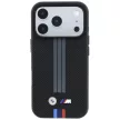 BMW M Quadrille Kevlar Anthracite & Tricolor Print Lines MagSafe iPhone 18 Pro Max (BMHMP18X25PUKRESK) tok, fekete