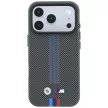 BMW M Quadrille Kevlar Tricolor Print Lines MagSafe iPhone 18 Pro Max / 17 Pro Max (BMHMP18X25PUKRESA) tok, antracit