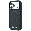 BMW M Carbon Blue Print Ring Metal Logo MagSafe iPhone 18 Pro / 17 Pro (BMHMP18L26CFOMKB) tok, fekete