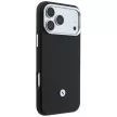 BMW Quilted Pattern Metal Logo Case+Wallet iPhone 18 Pro / 17 Pro tok, fekete