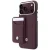 BMW Quilted Pattern Metal Logo Case+Wallet iPhone 18 Pro Max / 17 Pro Max tok, bordó