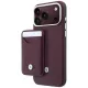 BMW Quilted Pattern Metal Logo Case+Wallet iPhone 18 Pro Max / 17 Pro Max tok, bordó