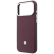 BMW Quilted Pattern Metal Logo Case+Wallet iPhone 18 Pro Max / 17 Pro Max tok, bordó