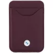 BMW Quilted Pattern Metal Logo Case+Wallet iPhone 18 Pro Max / 17 Pro Max tok, bordó
