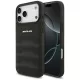 AMG Leather Debossed Lines Logo iPhone 18 Pro Max / 17 Pro Max (AMHCP18XGSEBK) tok, fekete