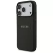 Guess Grained Gold Ring MagSafe iPhone 18 Pro / 17 Pro (GUHMP18LPGHSMMK) tok, fekete