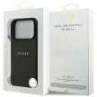 Guess Grained Gold Ring MagSafe iPhone 18 Pro / 17 Pro (GUHMP18LPGHSMMK) tok, fekete