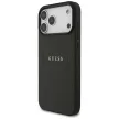 Guess Grained Gold Ring MagSafe iPhone 18 Pro Max / 17 Pro Max (GUHMP18XPGHSMMK) tok, fekete