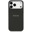 Guess Grained Gold Ring MagSafe iPhone 18 Pro Max / 17 Pro Max (GUHMP18XPGHSMMK) tok, fekete