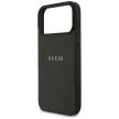 Guess Grained Gold Ring MagSafe iPhone 18 Pro Max / 17 Pro Max (GUHMP18XPGHSMMK) tok, fekete