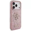Guess Fixed Glitter Big 4G iPhone 18 Pro / 17 Pro (GUHCP18LHG4SGP) tok, rózsaszín