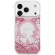 Guess Resin Bottom Glitter MagSafe iPhone 18 Pro / 17 Pro (GUHMP18LRGRGEP) tok, rózsaszín