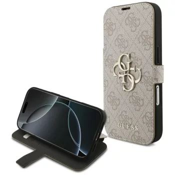   Guess Book 4G Metal Logo iPhone 18 Pro / 17 Pro (GUBKP18L4GMGPI) tok, rózsaszín