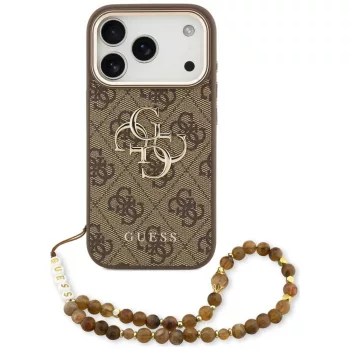   Guess 4G Strap 4G Classic Logo Metal Trims iPhone 18 Pro / 17 Pro (GUHCP18LP4GMGSCW) tok, barna