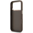 Guess 4G Strap 4G Classic Logo Metal Trims iPhone 18 Pro / 17 Pro (GUHCP18LP4GMGSCW) tok, barna