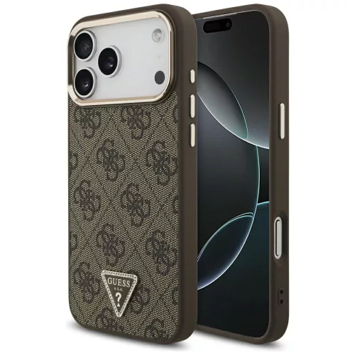 Guess 4G Triangle Logo MagSafe iPhone 18 Pro Max / 17 Pro Max (GUHMP18XP4GTDGMW) tok, barna