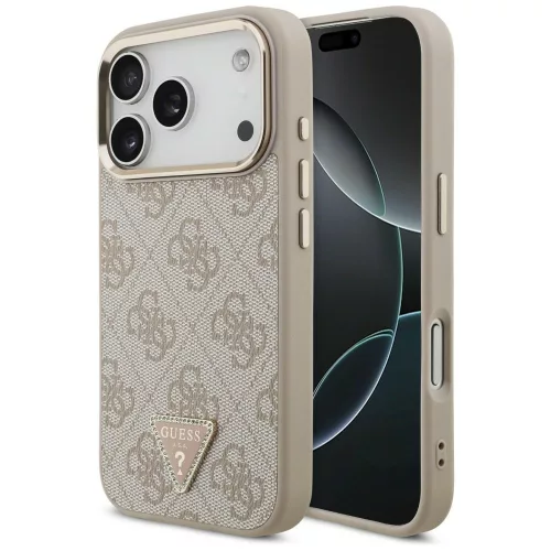 Guess 4G Triangle Logo MagSafe iPhone 18 Pro / 17 Pro (GUHMP18LP4GTDGMP) tok, rózsaszín-arany