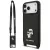 Karl Lagerfeld Saffiano Karl&Choupette Metal Pin Cbdy Strap iPhone 18 Pro / 17 Pro (KLHCP18LSAKCPBK) tok, fekete