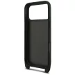 Karl Lagerfeld Saffiano Karl&Choupette Metal Pin Cbdy Strap iPhone 18 Pro / 17 Pro (KLHCP18LSAKCPBK) tok, fekete