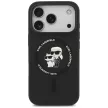 Karl Lagerfeld Silicone Karl&Choupette Ring MagSafe iPhone 18 Pro Max / 17 Pro Max (KLHMP18XSCMKCRHK) tok, fekete