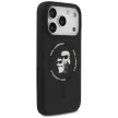 Karl Lagerfeld Silicone Karl&Choupette Ring MagSafe iPhone 18 Pro Max / 17 Pro Max (KLHMP18XSCMKCRHK) tok, fekete