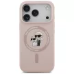 Karl Lagerfeld Silicone Karl&Choupette Ring MagSafe iPhone 18 Pro / 17 Pro (KLHMP18LSCMKCRHP) tok, rózsaszín