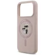 Karl Lagerfeld Silicone Karl&Choupette Ring MagSafe iPhone 18 Pro / 17 Pro (KLHMP18LSCMKCRHP) tok, rózsaszín