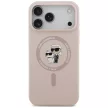 Karl Lagerfeld Silicone Karl&Choupette Ring MagSafe iPhone 18 Pro Max / 17 Pro Max (KLHMP18XSCMKCRHP) tok, rózsaszín