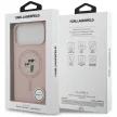 Karl Lagerfeld Silicone Karl&Choupette Ring MagSafe iPhone 18 Pro Max / 17 Pro Max (KLHMP18XSCMKCRHP) tok, rózsaszín