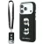 Karl Lagerfeld Saffiano Karl&Choupette Heads Pins Strap Logo iPhone 18 Pro / 17 Pro (KLHCP18LPSWFDHPSK) tok, fekete