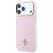 Guess Saffiano Small 4G & Classic Logo MagSafe iPhone 18 Pro / 17 Pro (GUHMP18L6PSA4DMP) tok, rózsaszín