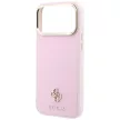 Guess Saffiano Small 4G & Classic Logo MagSafe iPhone 18 Pro Max / 17 Pro Max (GUHMP18X6PSA4DMP) tok, rózsaszín